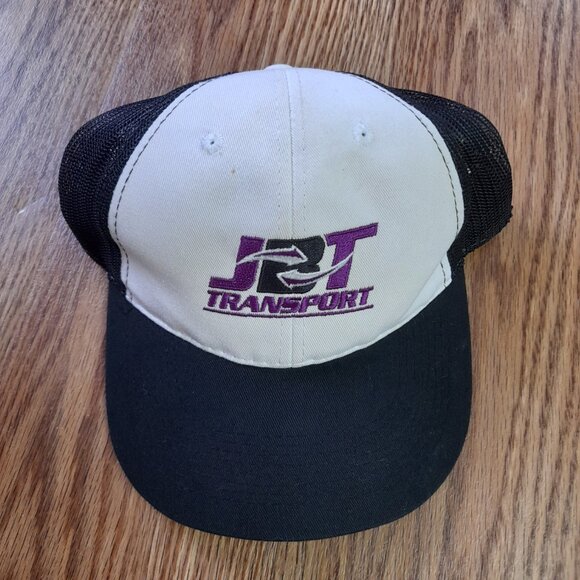 Vintage Trucker Hat JBT Transport Mesh Snapback Cap Black Purple White - Picture 2 of 12